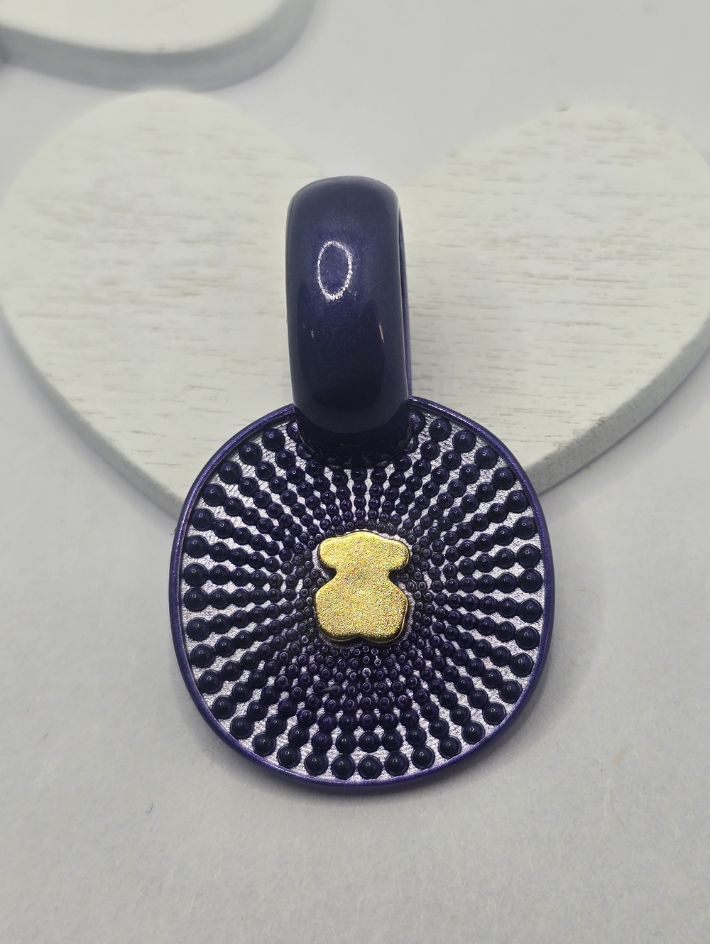 Tous Oursin Purple Silver Pendant